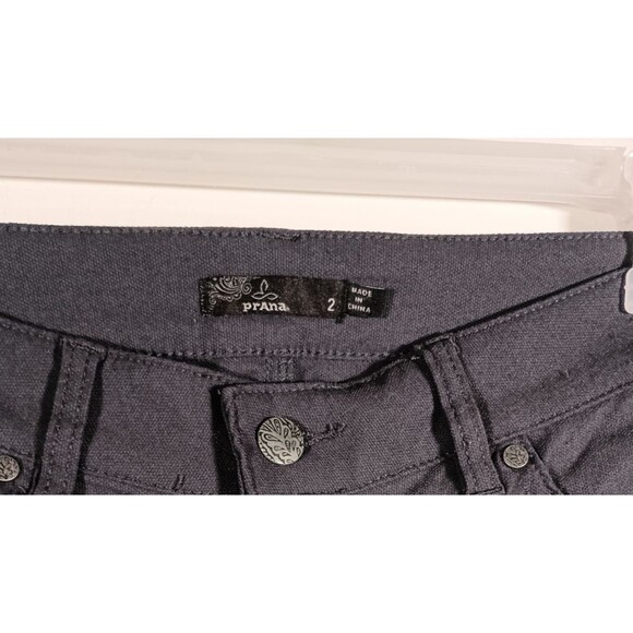 prAna Pants Brenna Moto Womens Gray Skinny Slim Stretch Nylon Jegging Size 2 - Picture 4 of 7